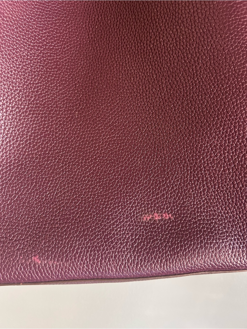 Tory Burch Blake Plum Leather Tote - Picture 2 of 5